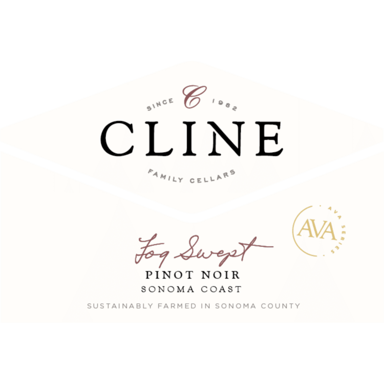 Cline Pinot Noir Fog Swept Sonoma Coast 2023 - 750ML - Front Label