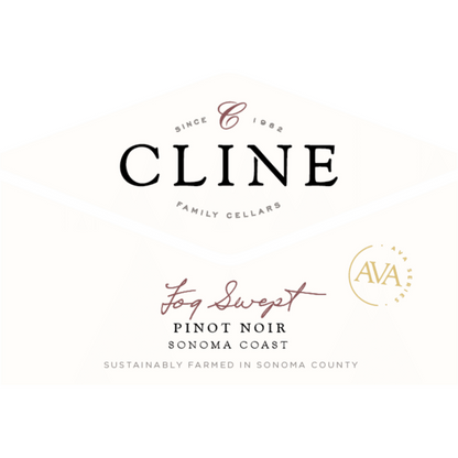 Cline Pinot Noir Fog Swept Sonoma Coast 2023 - 750ML - Front Label