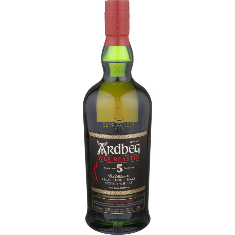 Ardbeg Single Malt Scotch Wee Beastie 5 Yr 94.8 - 750ML - Front