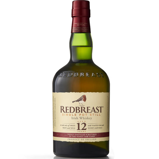 Redbreast Single Pot Still Irish Whiskey 12 Yr 80 - 750ML - Front