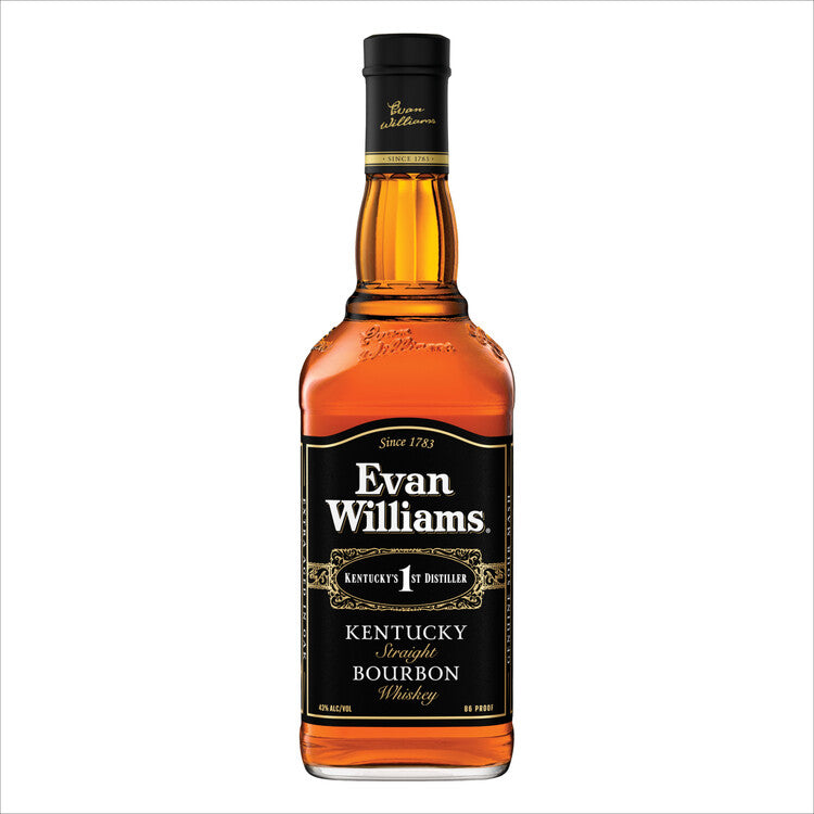 Evan Williams Straight Bourbon Black Label 86 - 750ML - Front