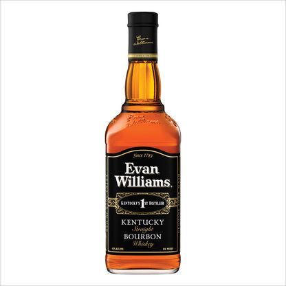 Evan Williams Straight Bourbon Black Label 86 - 750ML - Front