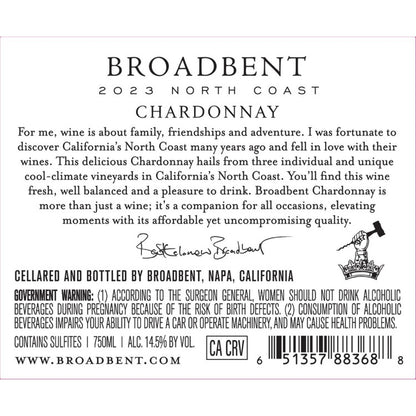 Broadbent Chardonnay North Coast 2023 - 750ML