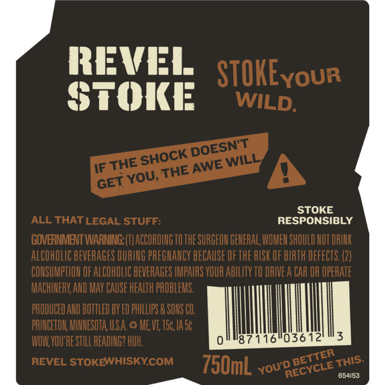 Revel Stoke Roasted Pecan Flavored Whiskey Shellshocked 70 - 750ML