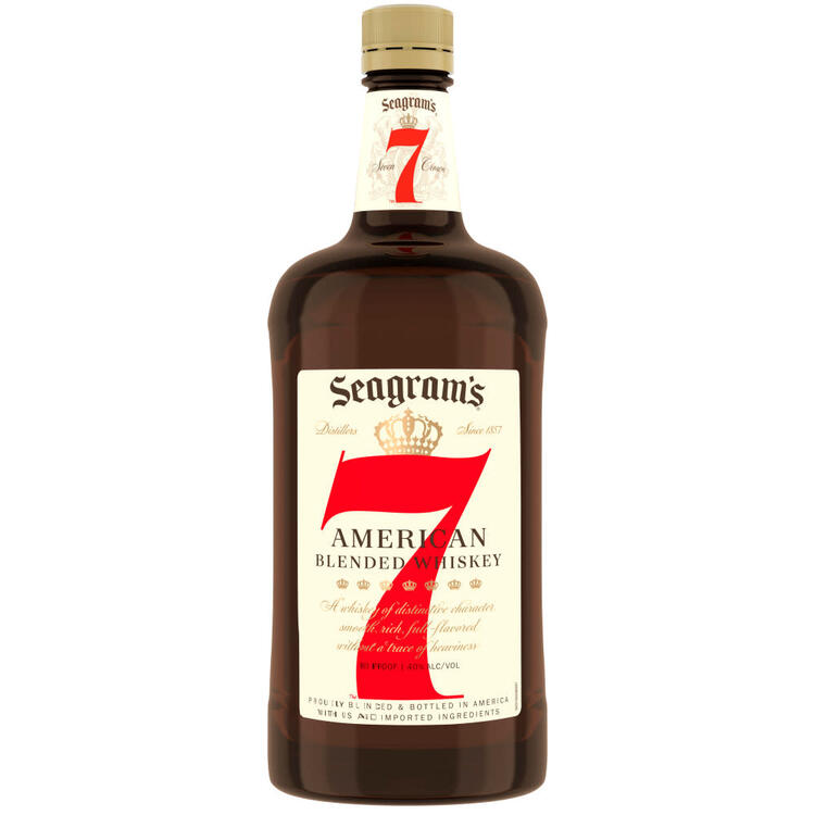 Seagram's Blended American Whiskey 7 Crown 80 - 1.75L - Front