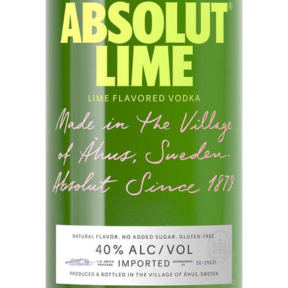 Absolut Lime Flavored Vodka 80 - 1.0L