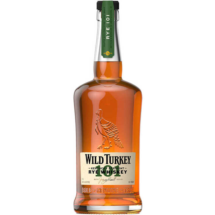 Wild Turkey Straight Rye Whiskey 101 - 1.0L - Front
