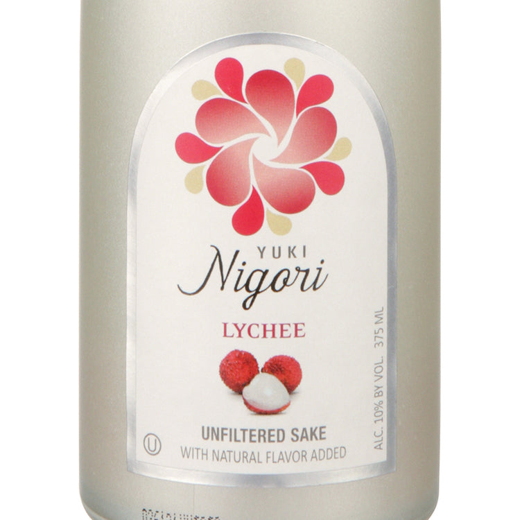 Yuki Lychee Flavored Nigori Sake - 375ML - Front Label
