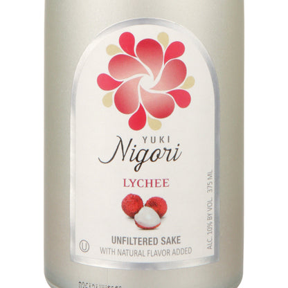 Yuki Lychee Flavored Nigori Sake - 375ML - Front Label