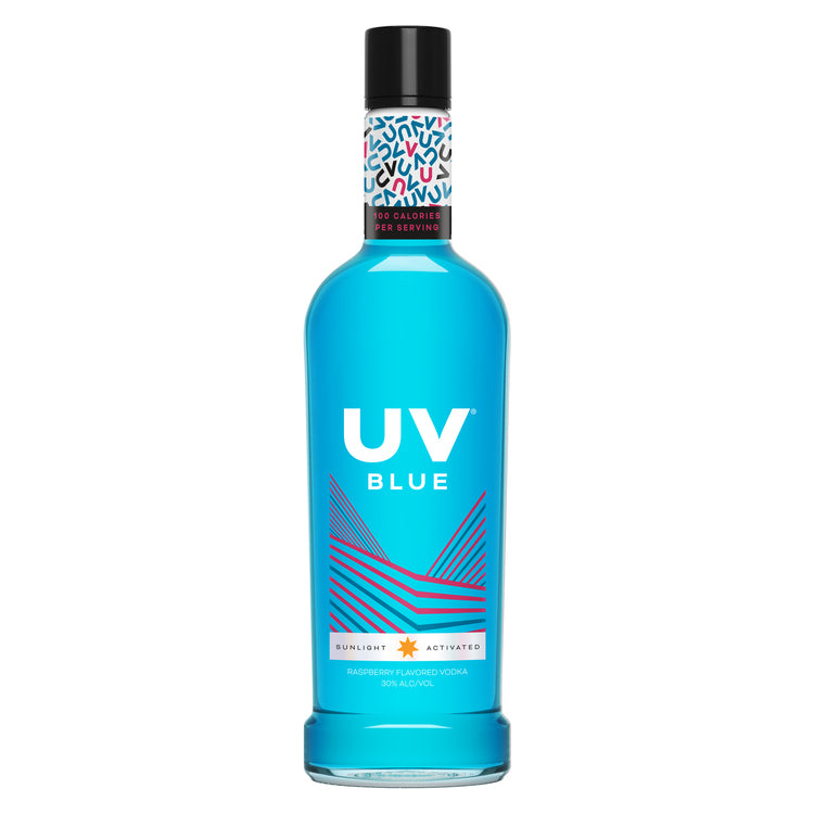 Uv Blue Raspberry Flavored Vodka 60 - 1.0L - Front