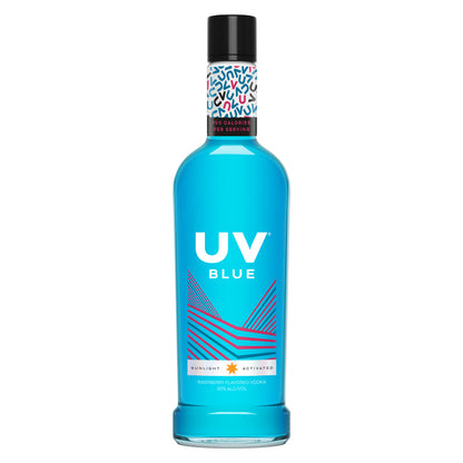 Uv Blue Raspberry Flavored Vodka 60 - 1.0L - Front