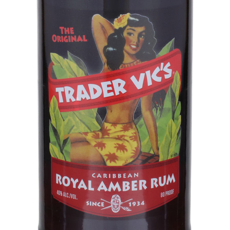 Trader Vic's Dark Rum Royal Amber 80 - 1.0L - Front Label