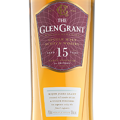 Glen Grant Single Malt Scotch 15 Yr 100 - 750ML - Front Label