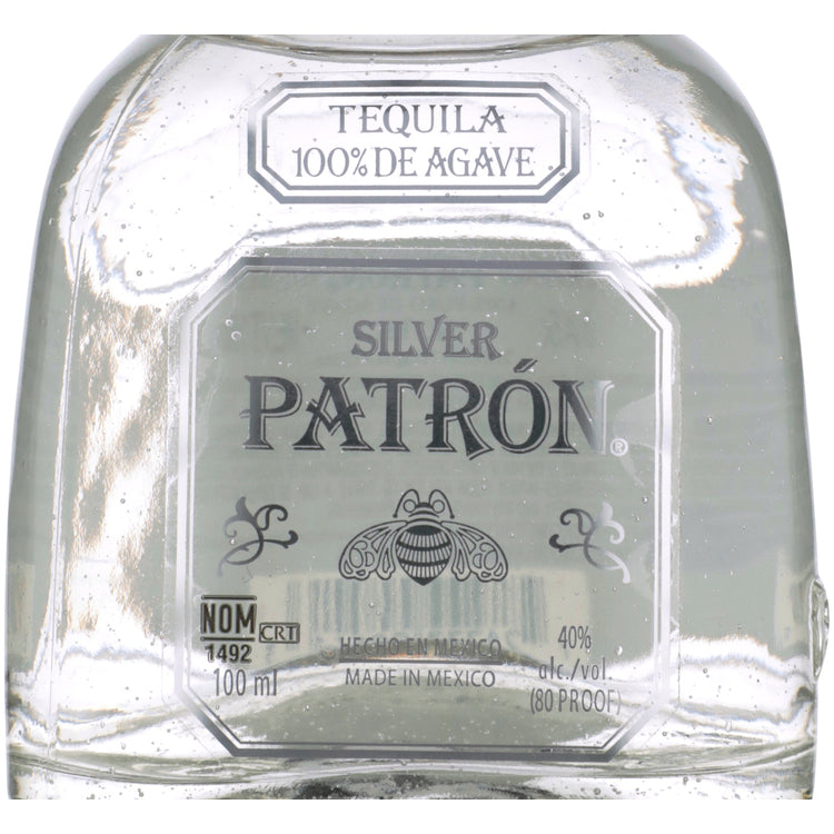 Patron Tequila Silver 80 - 100ML - Front Label