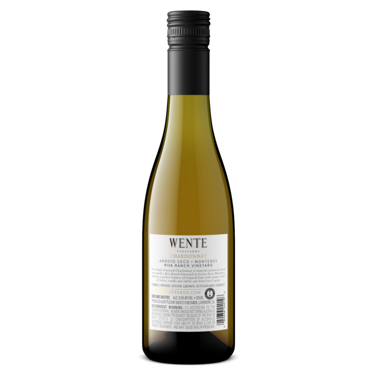 Wente Vineyards Chardonnay Riva Ranch Vineyard Arroyo Seco - 375ML - Back