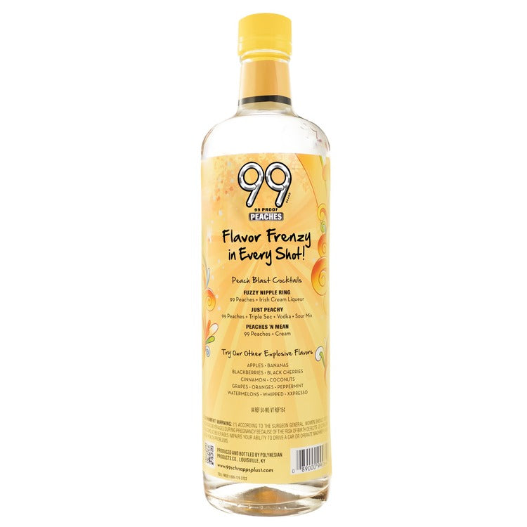 99 Brand Peach Schnapps 99 - 750ML - Back