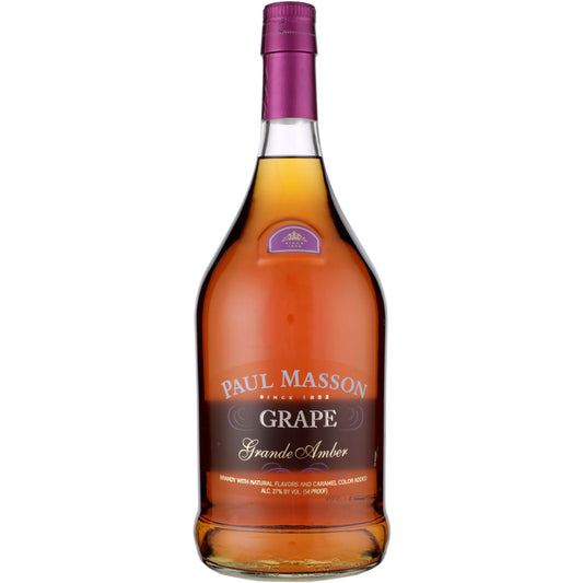 Paul Masson Grape Flavored Brandy Grande Amber 54 - 1.75L - Front