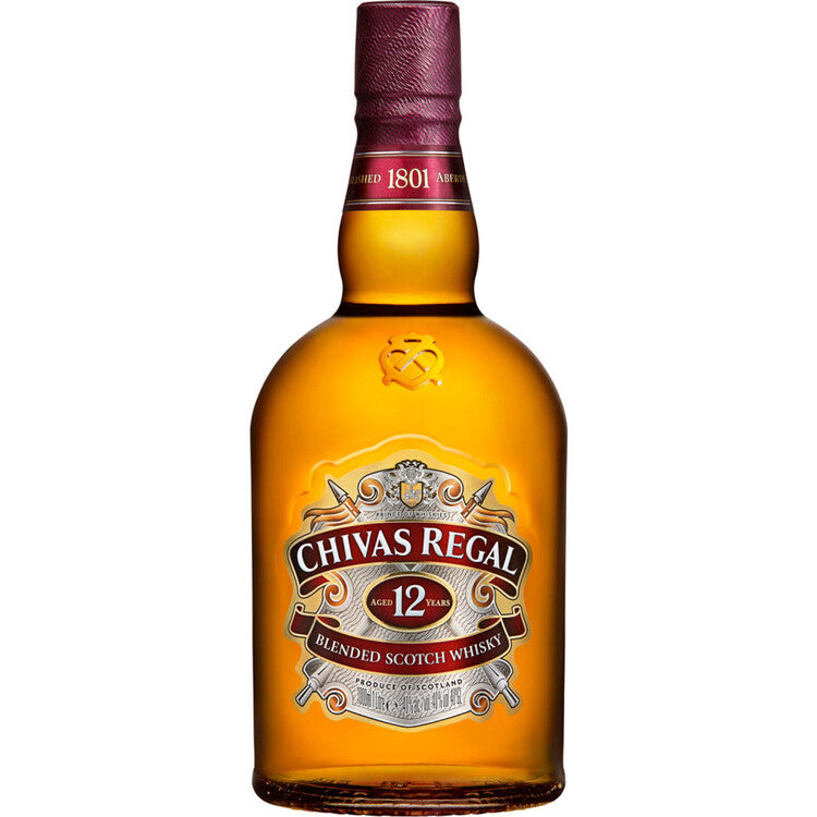 Chivas Regal Blended Scotch 12 Yr 80 No Carton - 1.0L - Front
