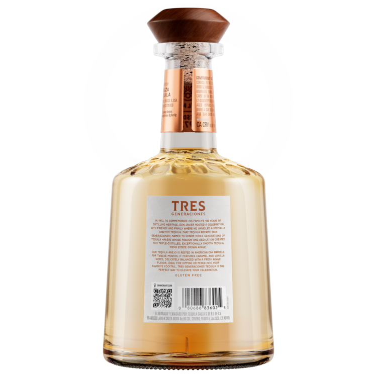 Tres Generaciones Tequila Anejo 80 - 750ML - Back