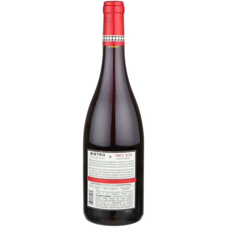 Barton & Guestier Pinot Noir Bistro France - 750ML - Back