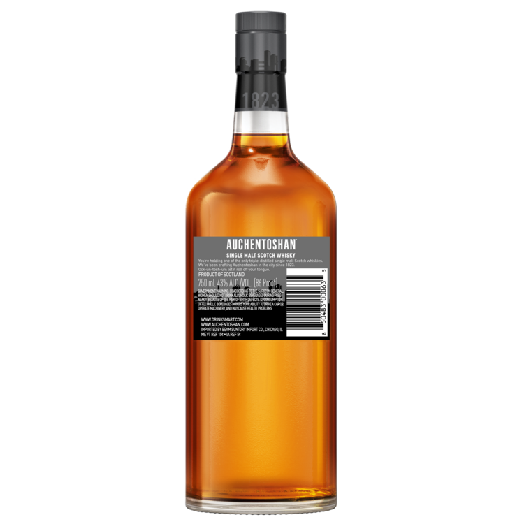 Auchentoshan Single Malt Scotch 18 Yr 86 - 750ML - Back