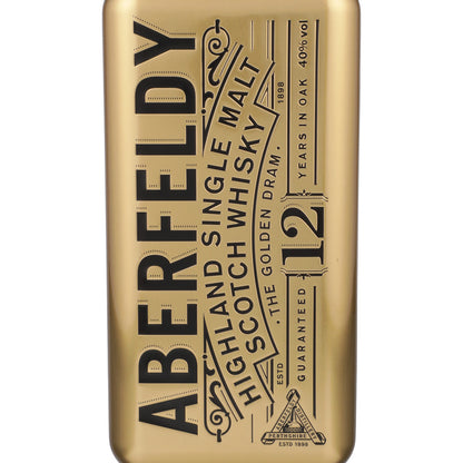 Aberfeldy Single Malt Scotch 12 Yr 80 W/ Gift Tin Box - 750ML
