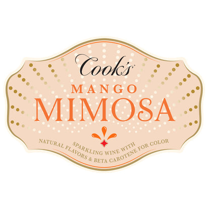 Cook's Sparkling Mango Mimosa Flavored Wine - 750ML - Front Label