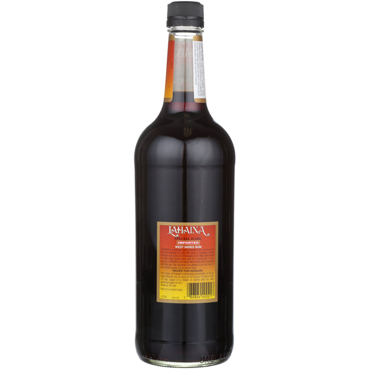 Lahaina Special Dark Rum 80 - 1.0L - Back
