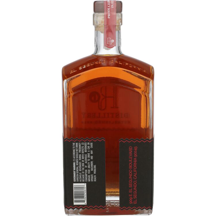 R6 Distillery Straight Bourbon Whiskey 86 - 750ML - Back