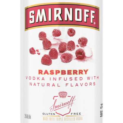 Smirnoff Vodka Raspberry Flavored 60 - 50ML - Front Label