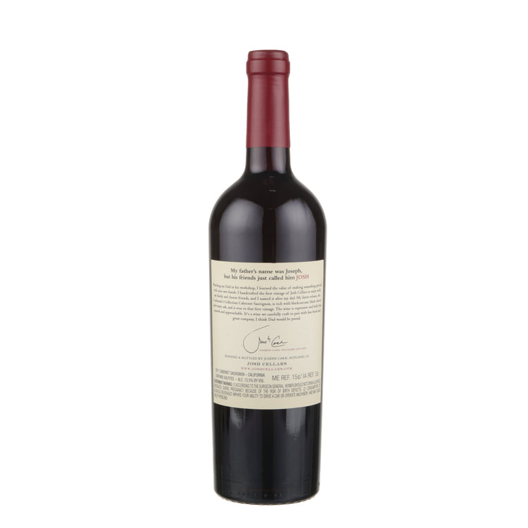 Josh Cellars Cabernet Sauvignon Craftsman's Collection California - 750ML - Back
