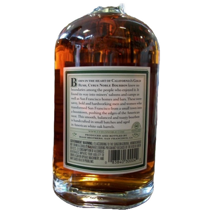 Cyrus Noble Bourbon Small Batch 90 - 750ML - Back
