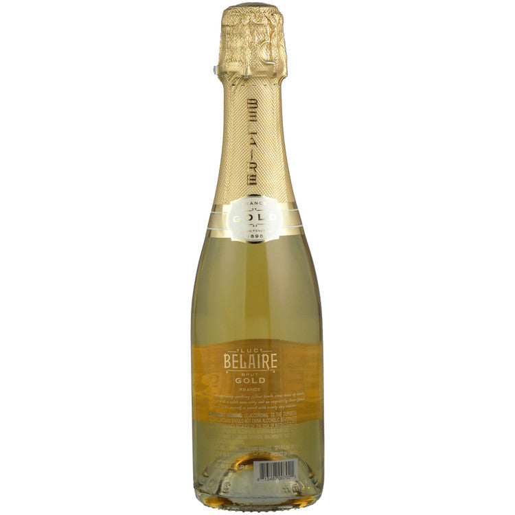 Luc Belaire Brut Gold Sparkling Wine France - 375ML - Back