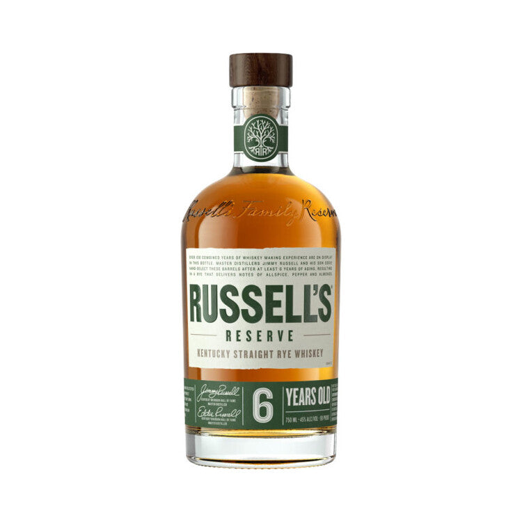 Russell's Reserve Straight Rye Whiskey Small Batch 6 Yr 90 - 750ML - Front