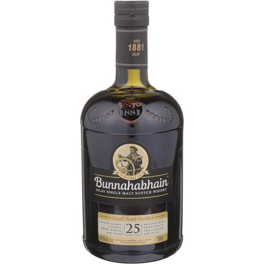 Bunnahabhain Single Malt Scotch Small Batch 25 Yr 92.6 - 750ML - Front