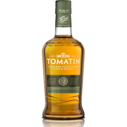 Tomatin Single Malt Scotch 12 Yr 86 - 750ML - Front