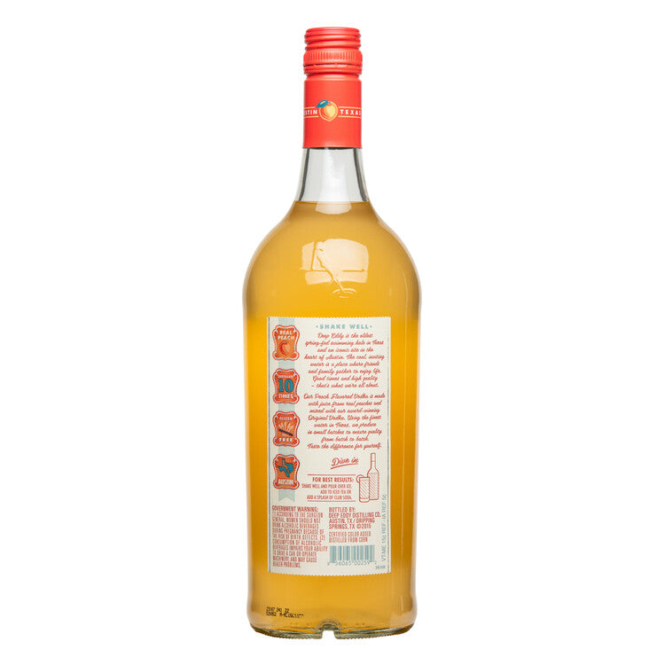 Deep Eddy Peach Flavored Vodka 70 - 1.0L - Back