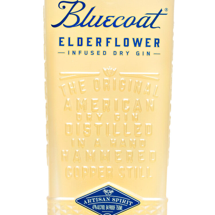 Bluecoat Elderflower Dry Gin 94 - 750ML - Front Label