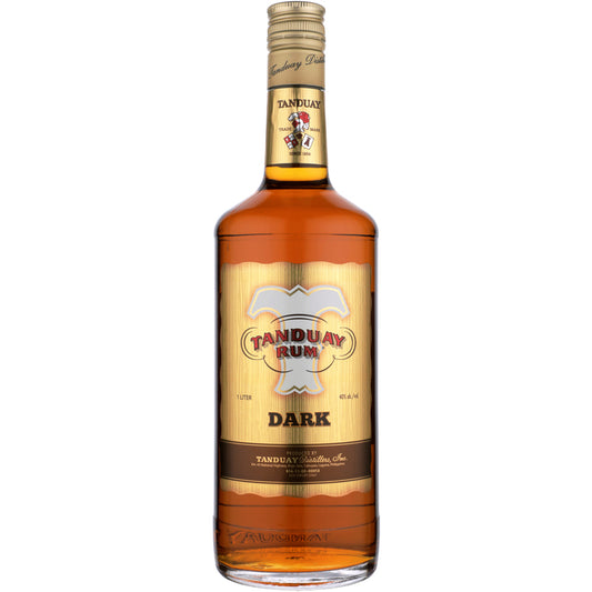 Tanduay Dark Rum 80 - 1.0L - Front