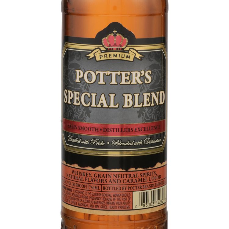 Potter's Blended American Whiskey Special Blend 80 - 750ML - Front Label