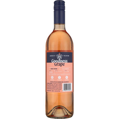 Goodness Grape Rose 85 Calories Per Serving California 2020 - 750ML - Back