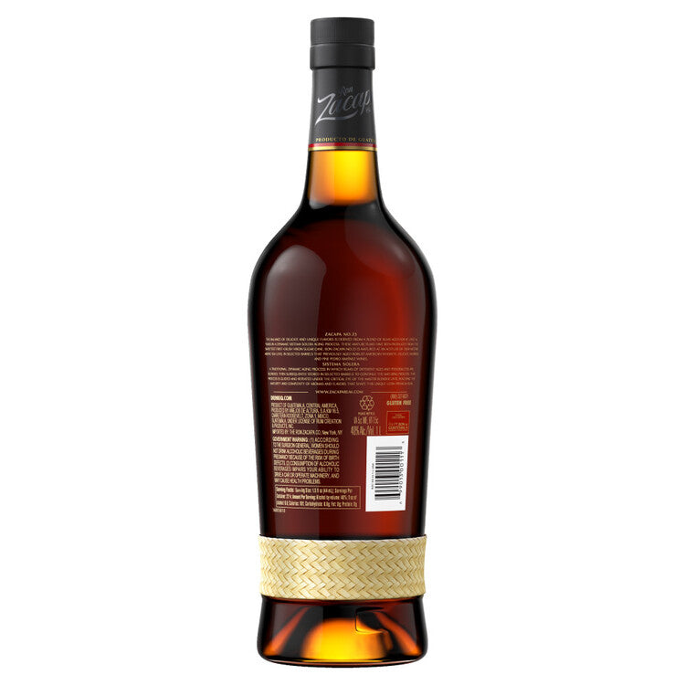 Ron Zacapa Gold Rum No. 23 Solera Gran Reserva 80 - 1.0L - Back