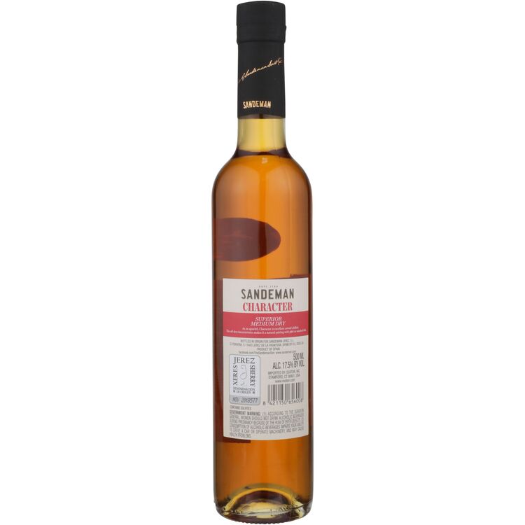Sandeman Sherry Character Superior Medium Dry - 500ML - Back
