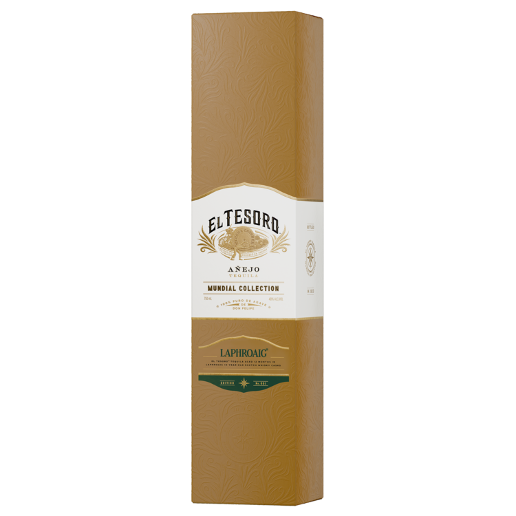 El Tesoro Tequila Anejo Mundial Collection Aged In Laphroaig 10 Year O - 750ML - Front Label