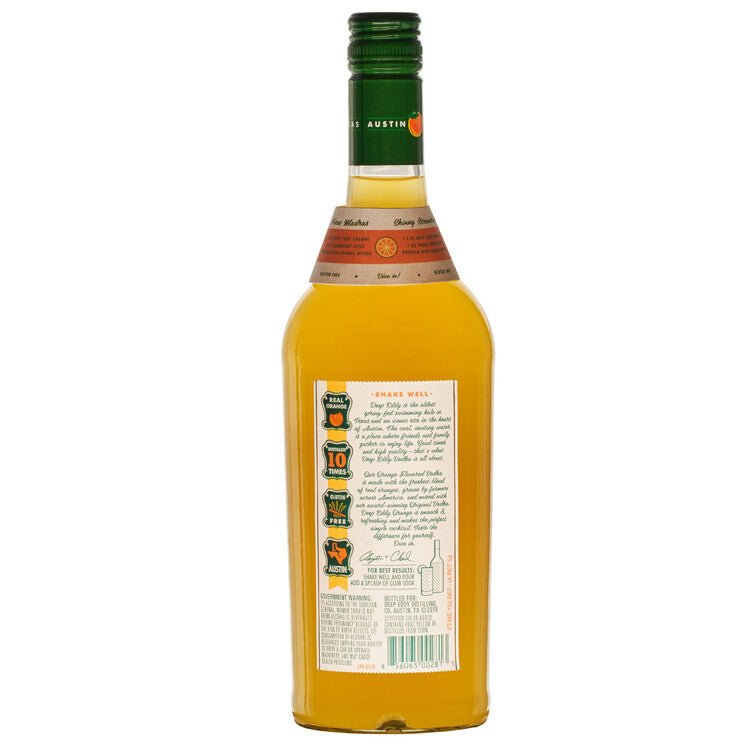 Deep Eddy Orange Flavored Vodka 70 - 750ML - Back