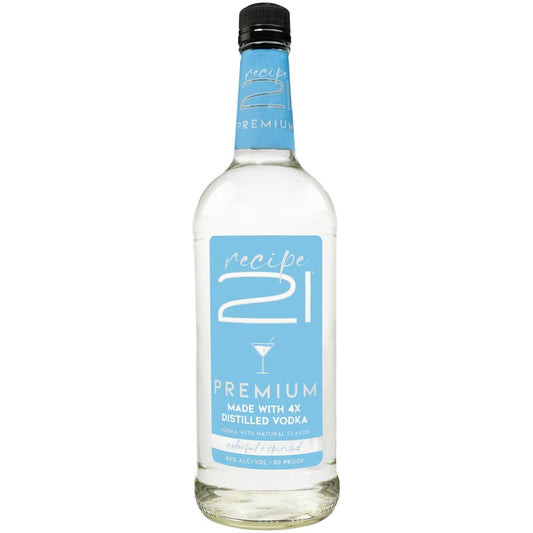 Recipe 21 Vodka Premium 80 - 1.0L - Front