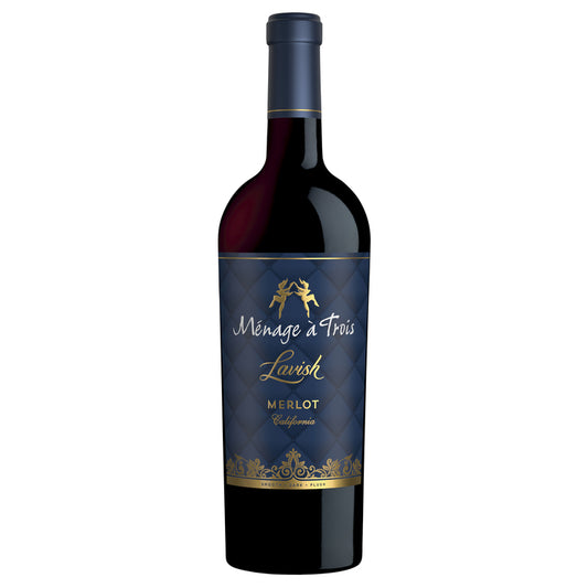 Menage A Trois Merlot Lavish California - 750ML - Front