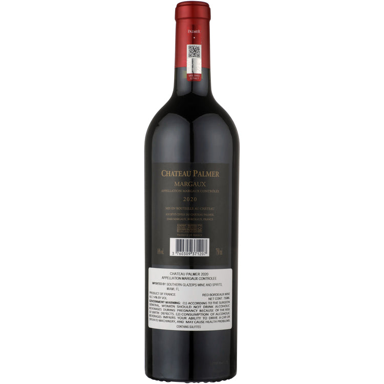 Chateau Palmer Margaux 2020 Wood Box - 750ML - Back