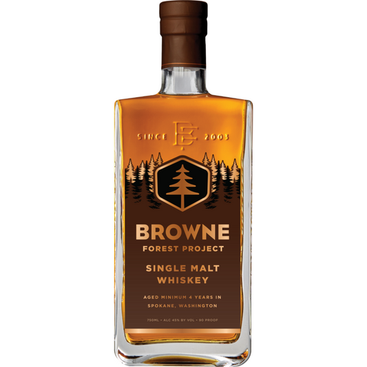 Browne Family Spirits Single Malt Whisky Forest Project 90 - 750ML - Front