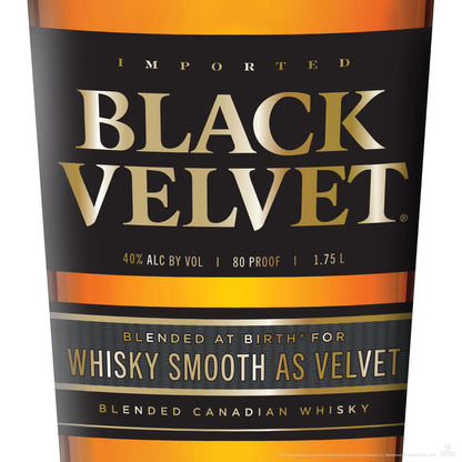 Black Velvet Canadian Whisky 3 Yr 80 - 1.75L - Front Label